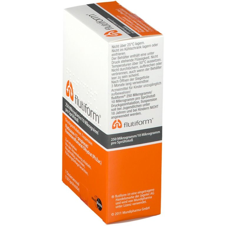 flutiform® 250 µg/10 µg pro Sprühstoß 1 St mit dem ERezept kaufen