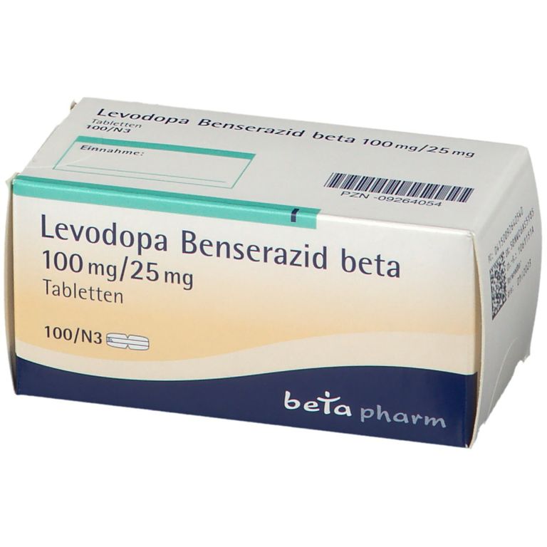 Levodopa Benserazid beta 100 mg/25 mg 100 St mit dem E-Rezept kaufen ...