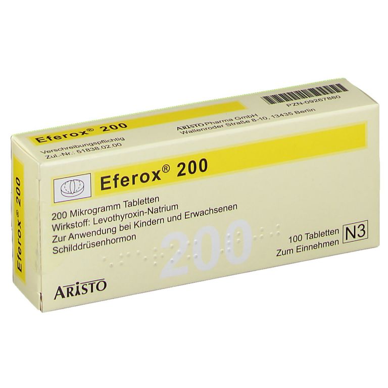 Eferox® 200 µg 100 St mit dem E-Rezept kaufen - Shop Apotheke