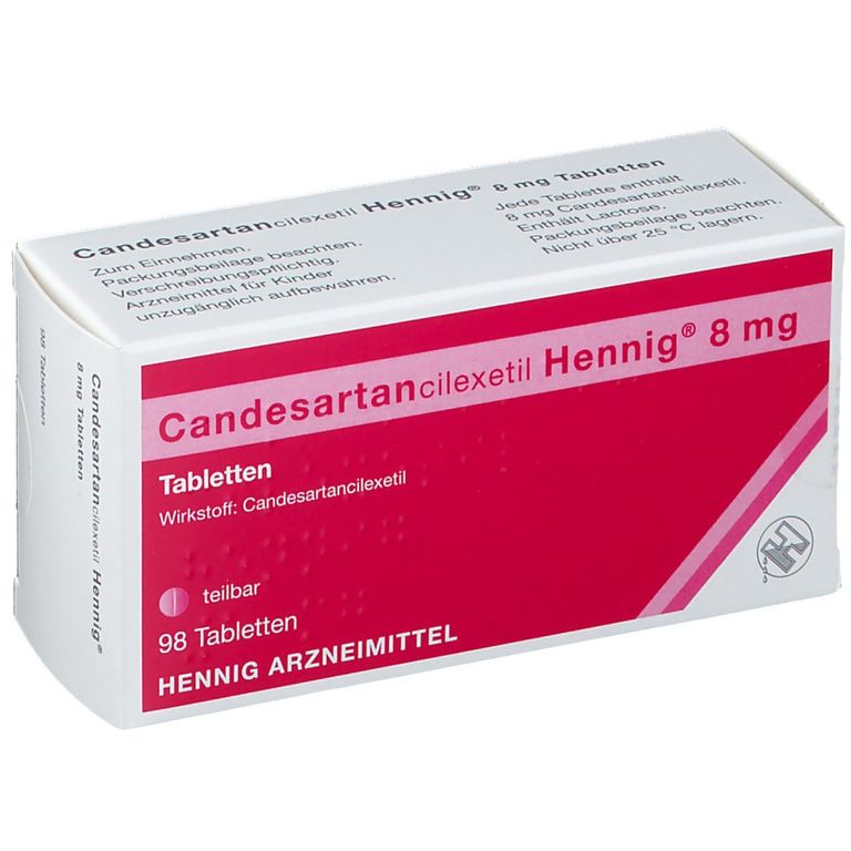 Candesartancilexetil Hennig 8 Mg 98 St Mit Dem E Rezept Kaufen Shop Apotheke