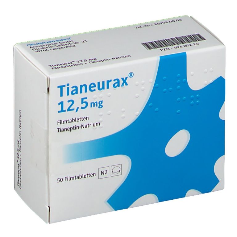 Tianeurax® 12,5 mg 50 St mit dem E-Rezept kaufen - Shop Apotheke