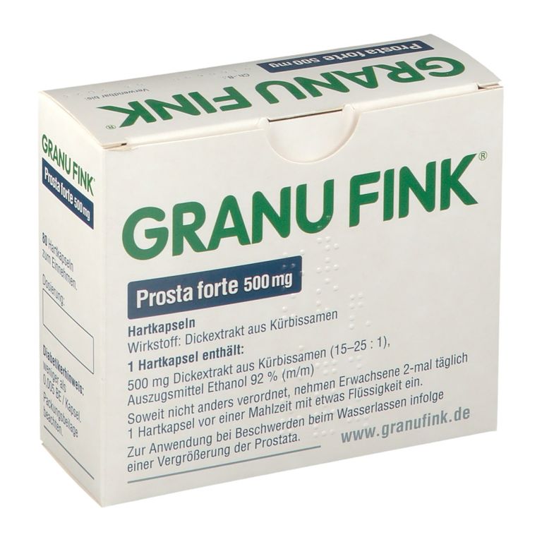 GRANU FINK® Prosta forte 500 mg 80 St - Shop Apotheke