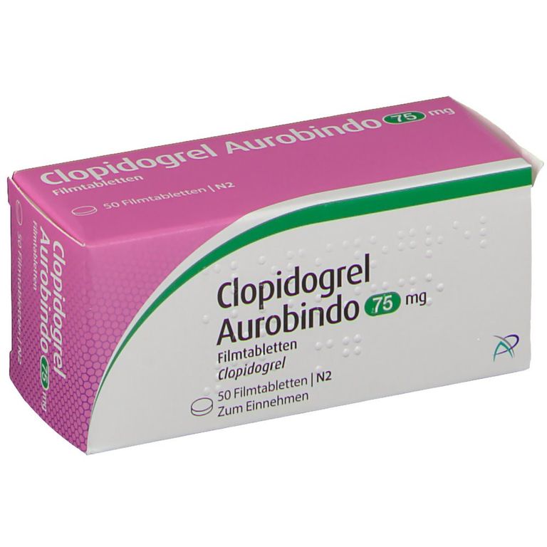 Clopidogrel Aurobindo 75 mg 50 St mit dem E-Rezept kaufen - Shop Apotheke