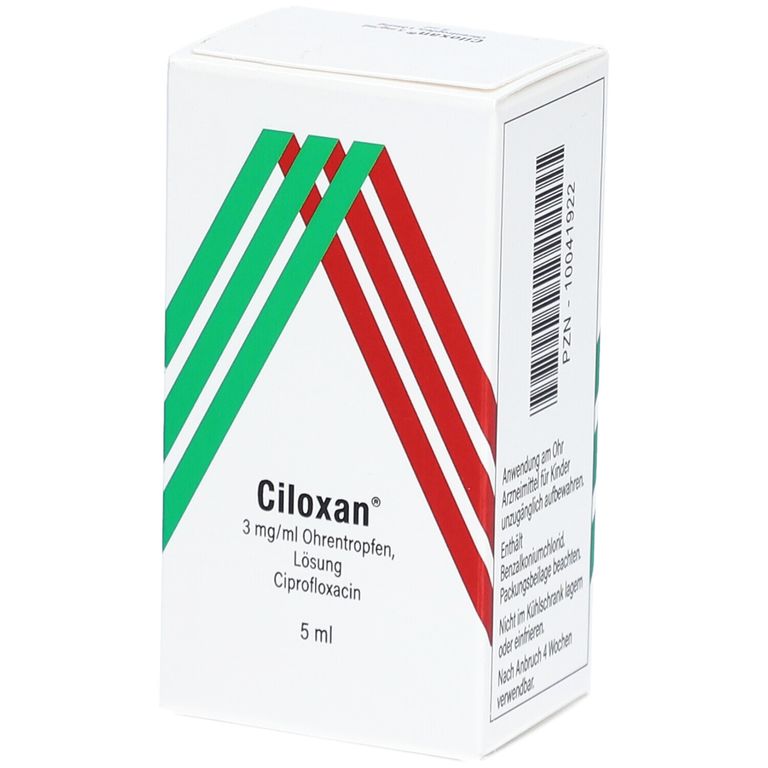 CILOXAN 3 mg/ml Ohrentropfen 5 ml CILOXAN 3 mg/ml Ohrentropfen 5 ml