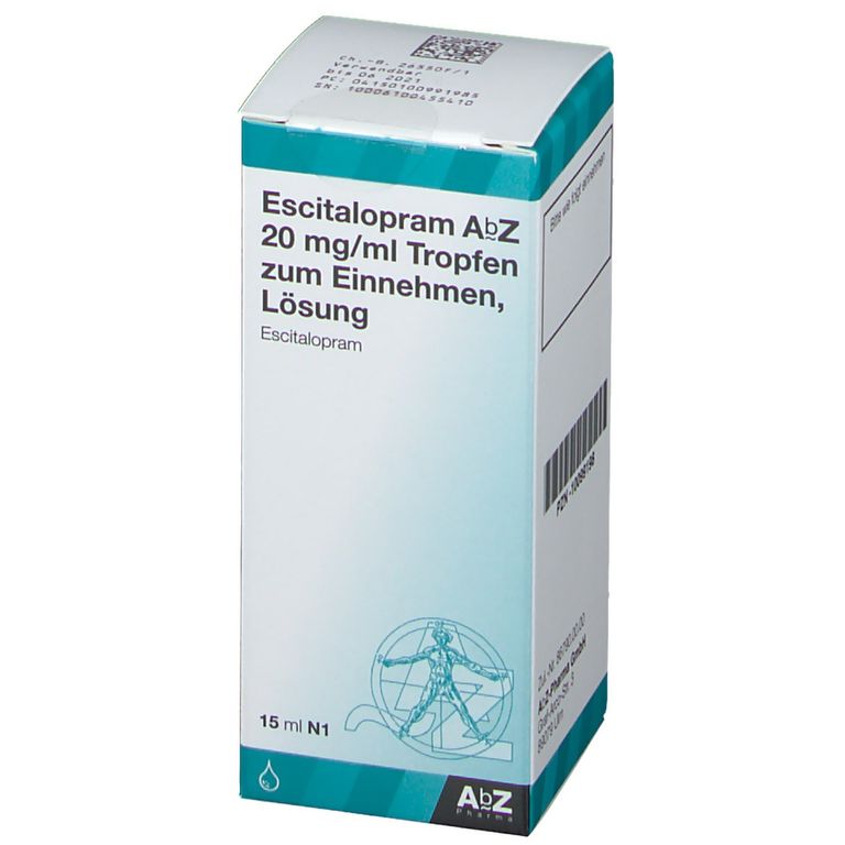 Escitalopram AbZ 20 Mg/Ml 15 ml mit dem ERezept kaufen Shop Apotheke