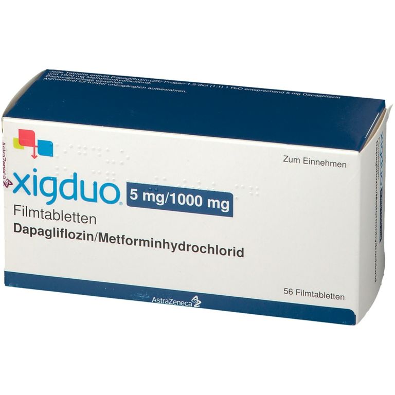 Xigduo 5 Mg 1000 Mg 56 St Mit Dem E Rezept Kaufen Shop Apotheke