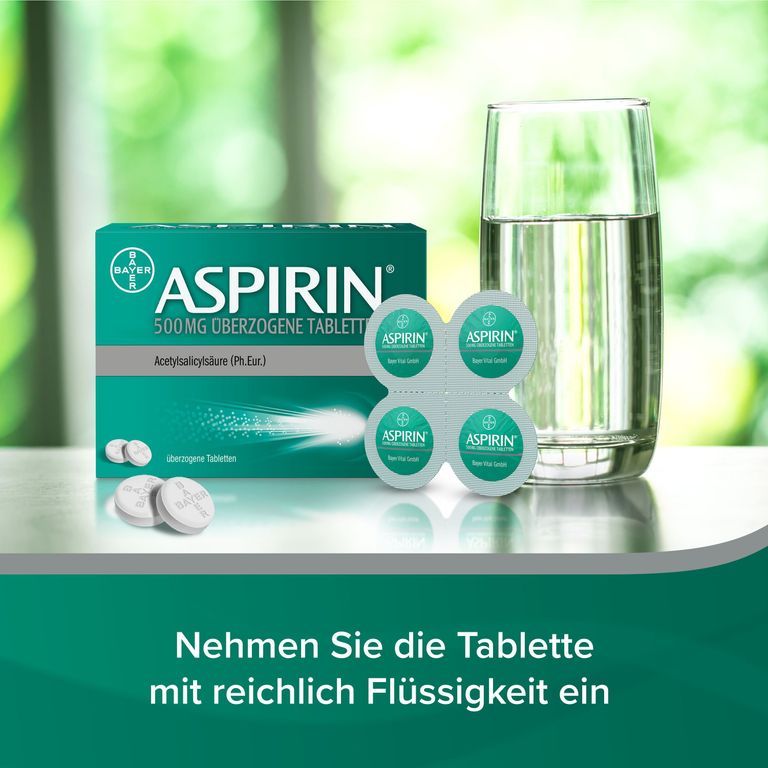 Aspirin® 500 mg überzogene Tabletten 80 St Shop Apotheke