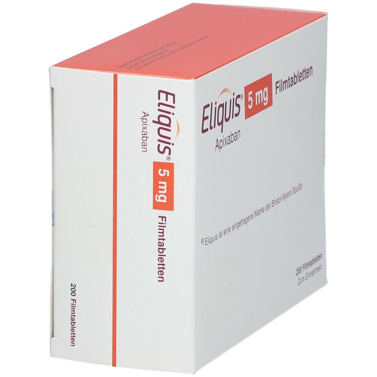 ELIQUIS 5 mg Filmtabletten 200 St mit dem ERezept kaufen Shop Apotheke