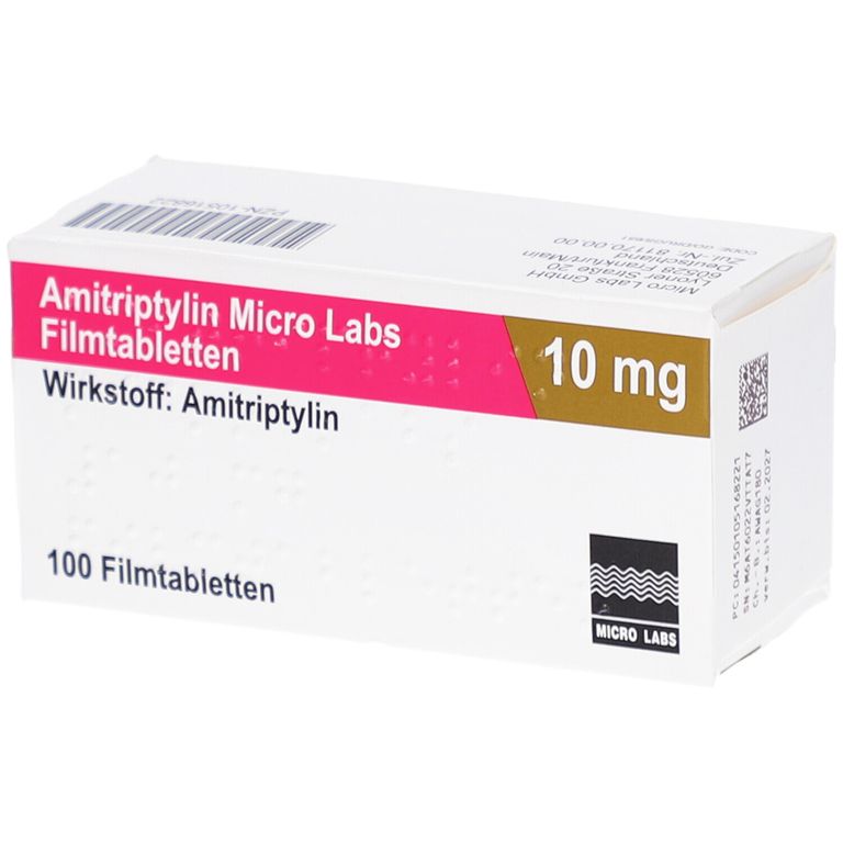 Amitriptylin Micro Labs 10 mg 100 St mit dem E-Rezept kaufen - Shop
