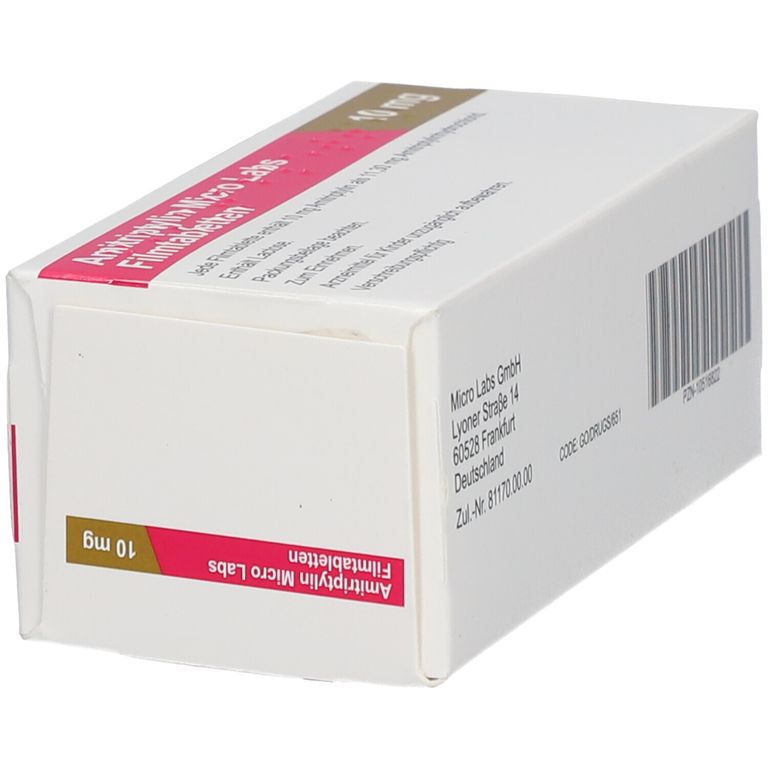 Amitriptylin Micro Labs 10 mg 100 St mit dem E-Rezept kaufen - Shop ...