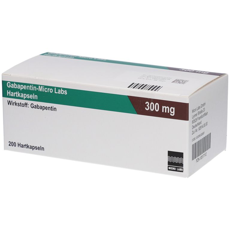 Gabapentin-Micro Labs 300 mg 200 St mit dem E-Rezept kaufen - SHOP APOTHEKE