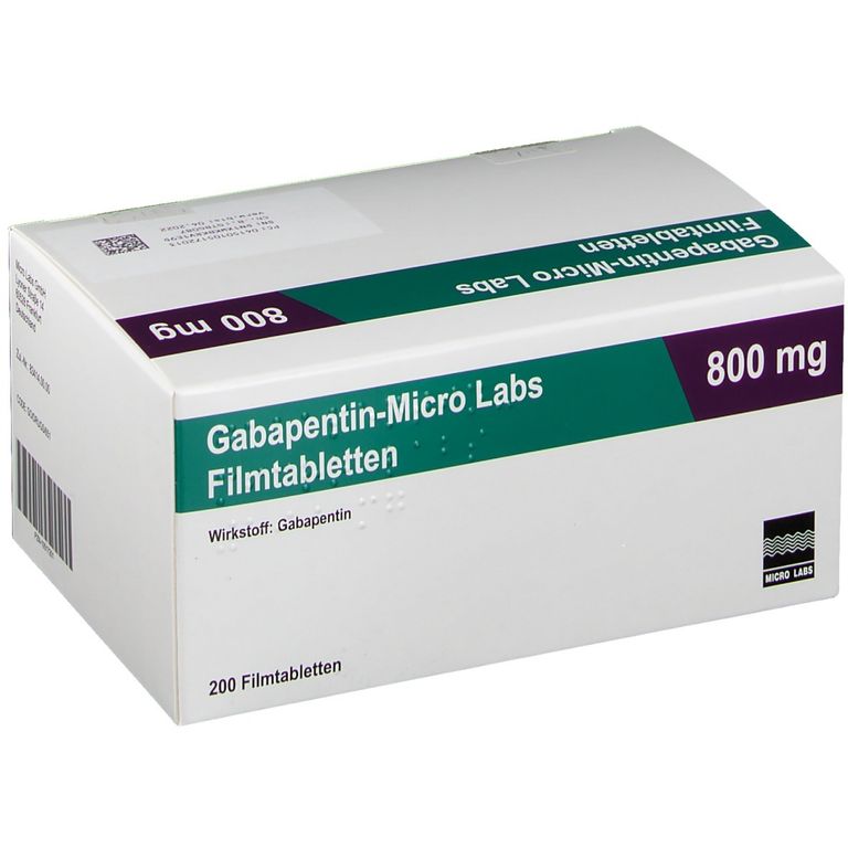 GabapentinMicro Labs 800 mg 200 St mit dem ERezept kaufen
