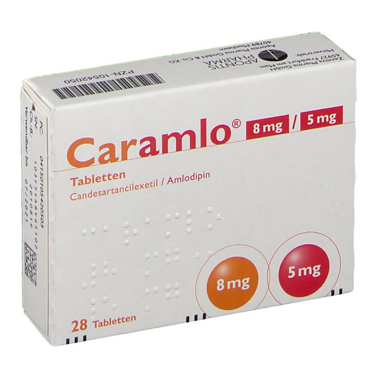 Caramlo® 8 mg/5 mg 28 St mit dem ERezept kaufen Shop Apotheke