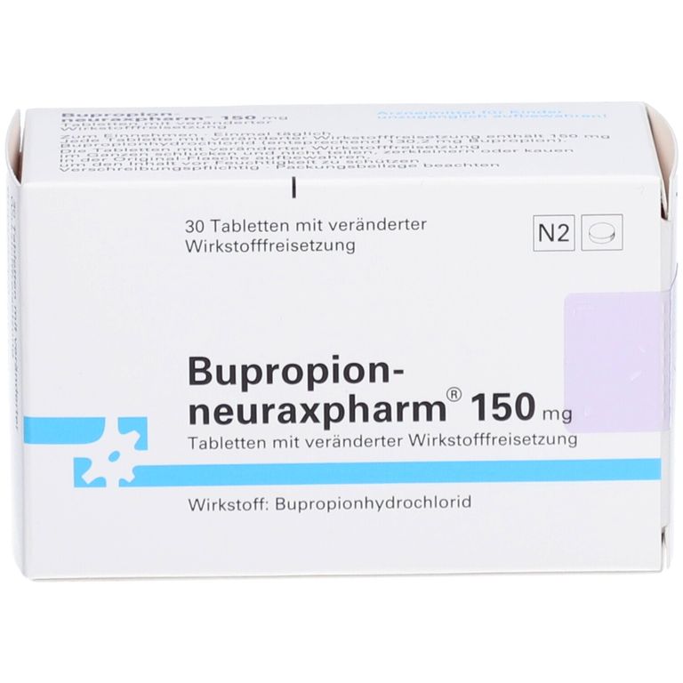 Bupropion-neuraxpharm® 150 mg 30 St mit dem E-Rezept kaufen - Shop Apotheke