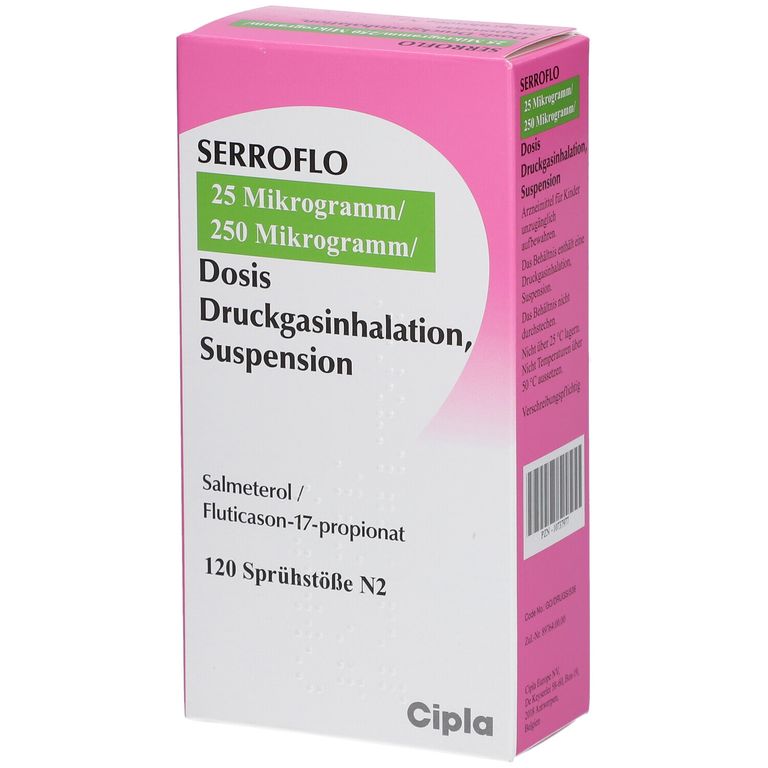 SERROFLO 25 µg/250 µg/Dosis 1 St mit dem E-Rezept kaufen - Shop Apotheke