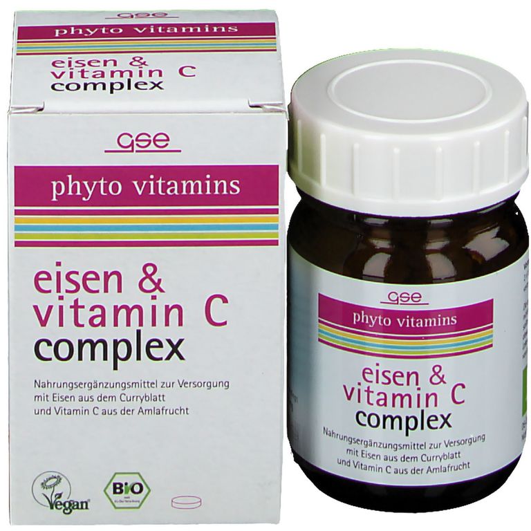 Eisen und Vitamin C complex Bio 60 St Shop Apotheke