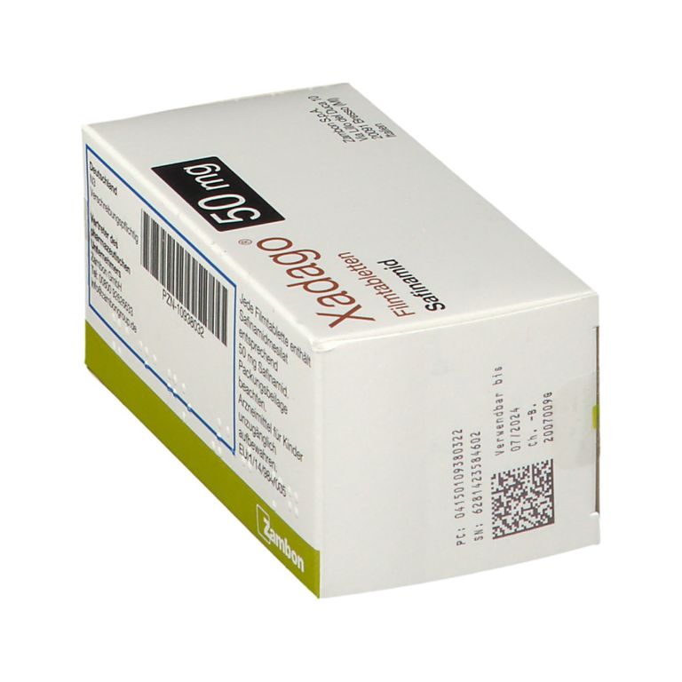Xadago® 50 mg 100 St mit dem ERezept kaufen Shop Apotheke
