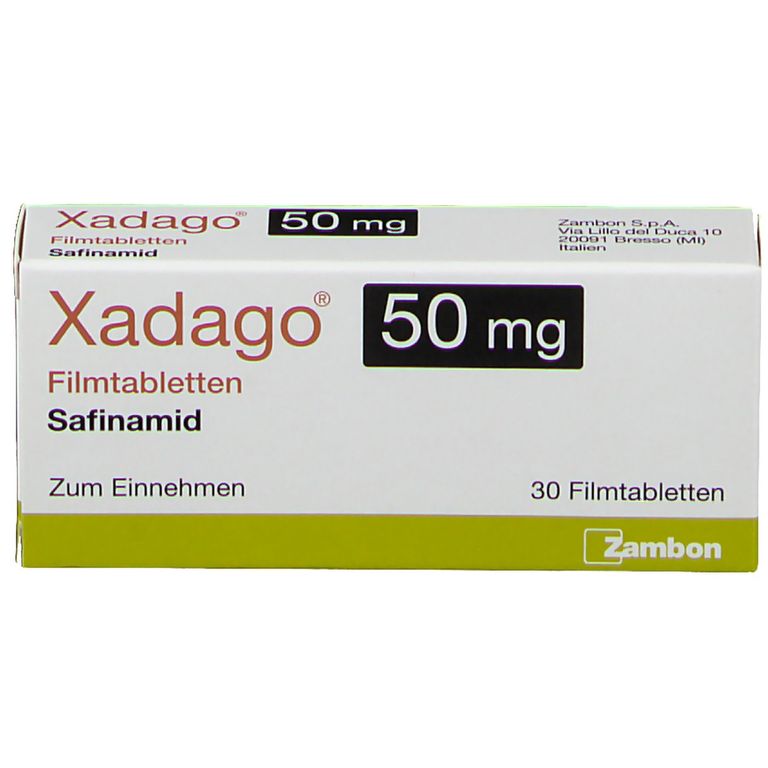 Xadago® 50 mg 30 St mit dem ERezept kaufen Shop Apotheke