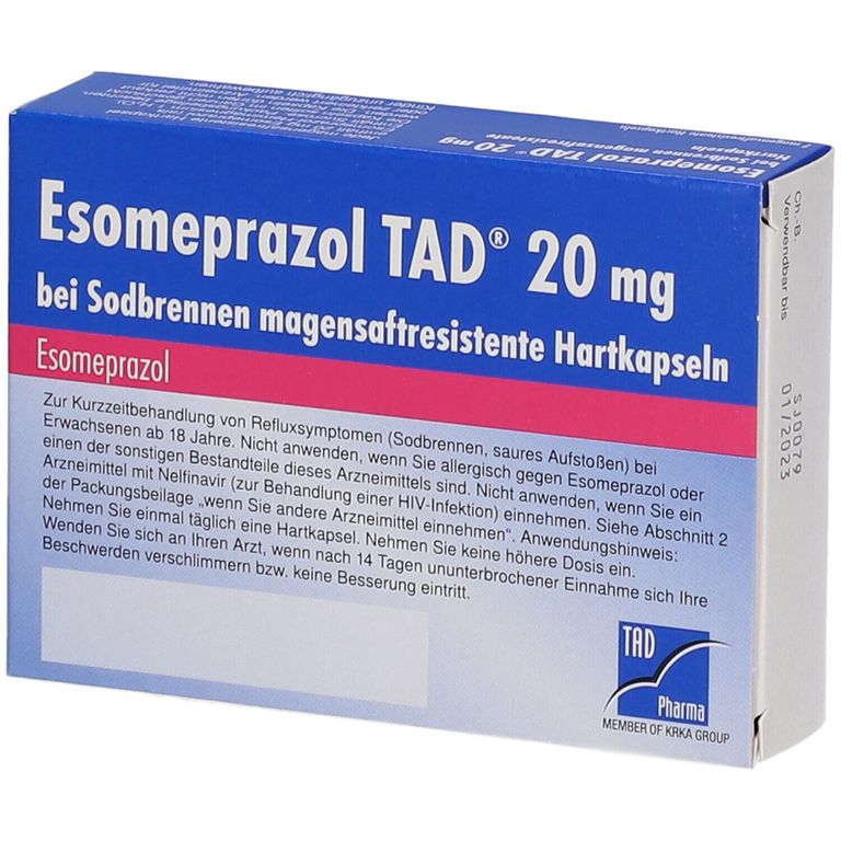 Esomeprazol TAD® 20 mg 7 St Shop Apotheke