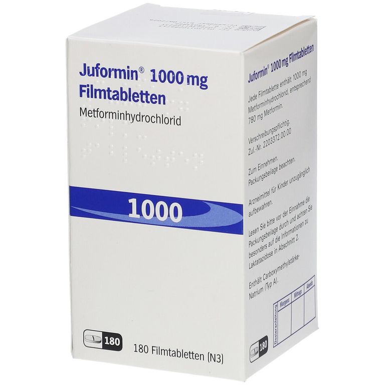 Juformin® 1000 mg 180 St mit dem ERezept kaufen Shop Apotheke