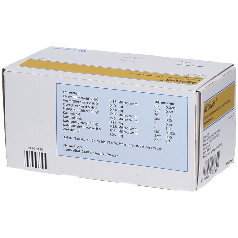 Addaven Fresenius 20x10 ml mit dem E-Rezept kaufen – Shop Apotheke