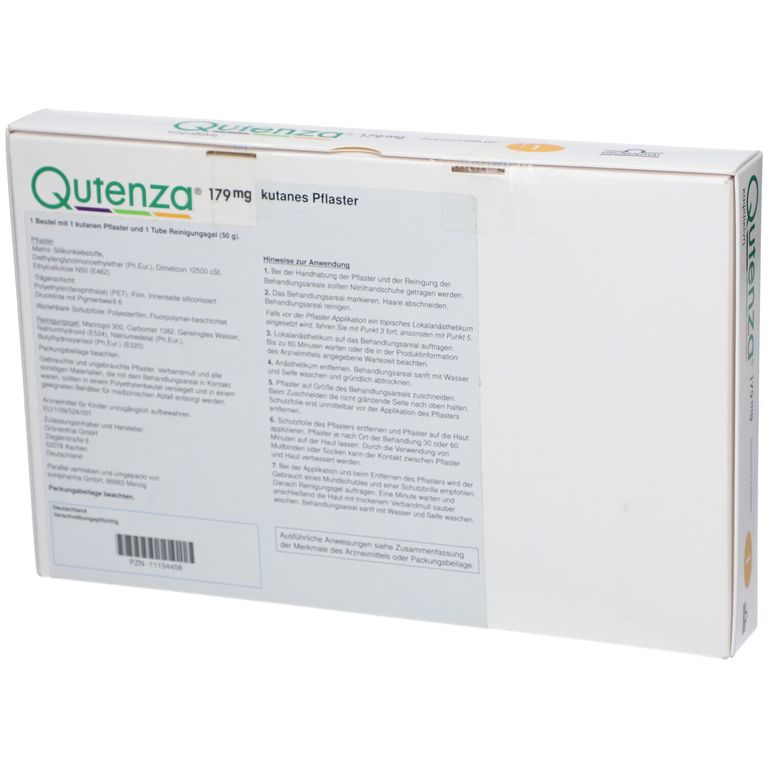 Qutenza 179 mg Kutanes Pflaster 1 St mit dem ERezept kaufen Shop