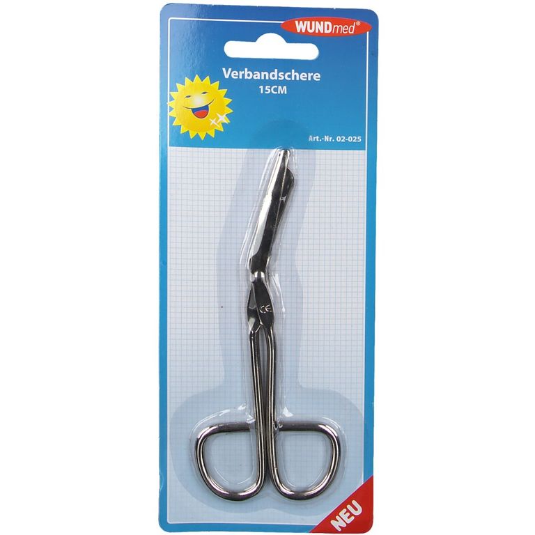 Verbandschere Aus Rostfreiem Edelstahl – 15 Cm Gerade, Für Basteln & Pflege