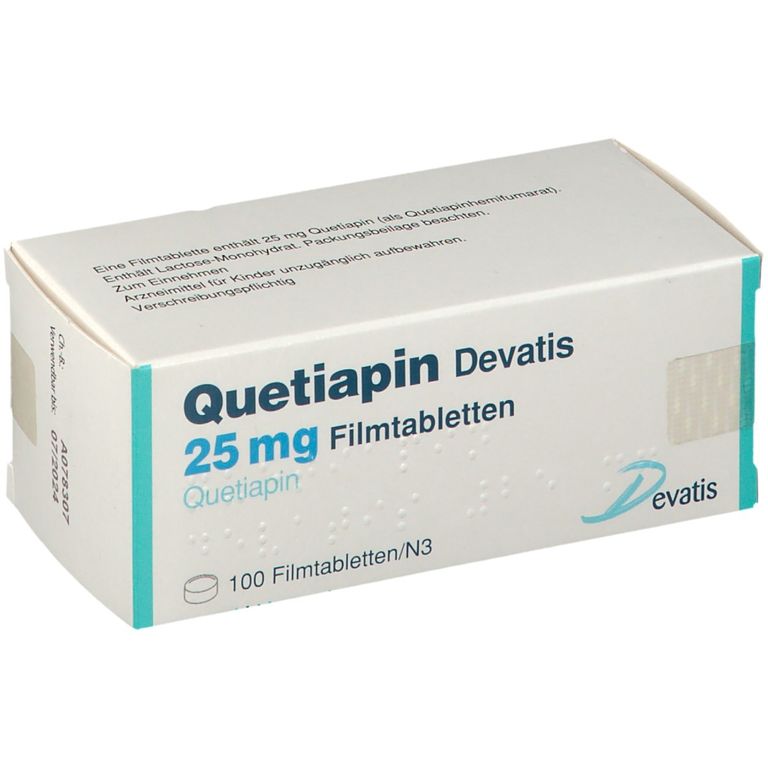 Quetiapin Devatis 25 mg 100 St mit dem E-Rezept kaufen - Shop Apotheke