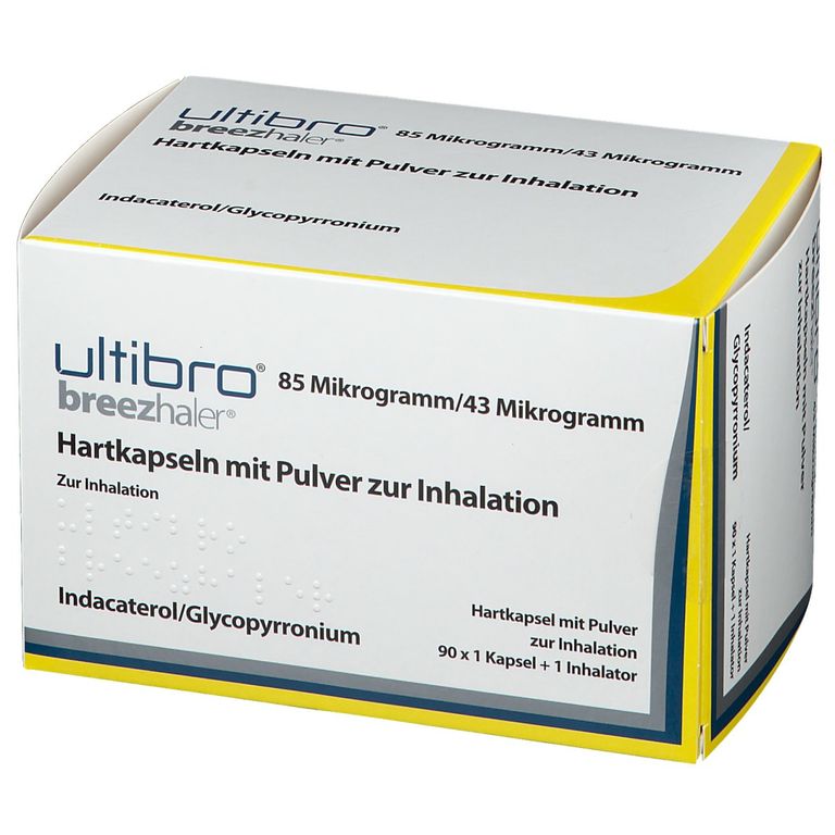 Ultibro Breezhaler 85 µg/43 µg 3x30 St mit dem E-Rezept kaufen - Shop ...