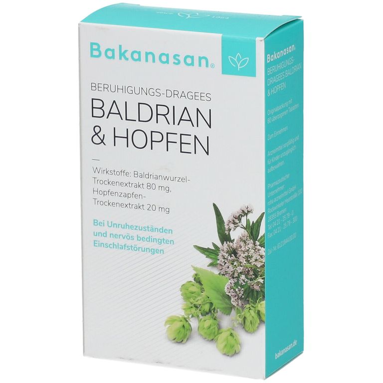 Bakanasan® BALDRIAN & HOPFEN 80 St - Shop Apotheke