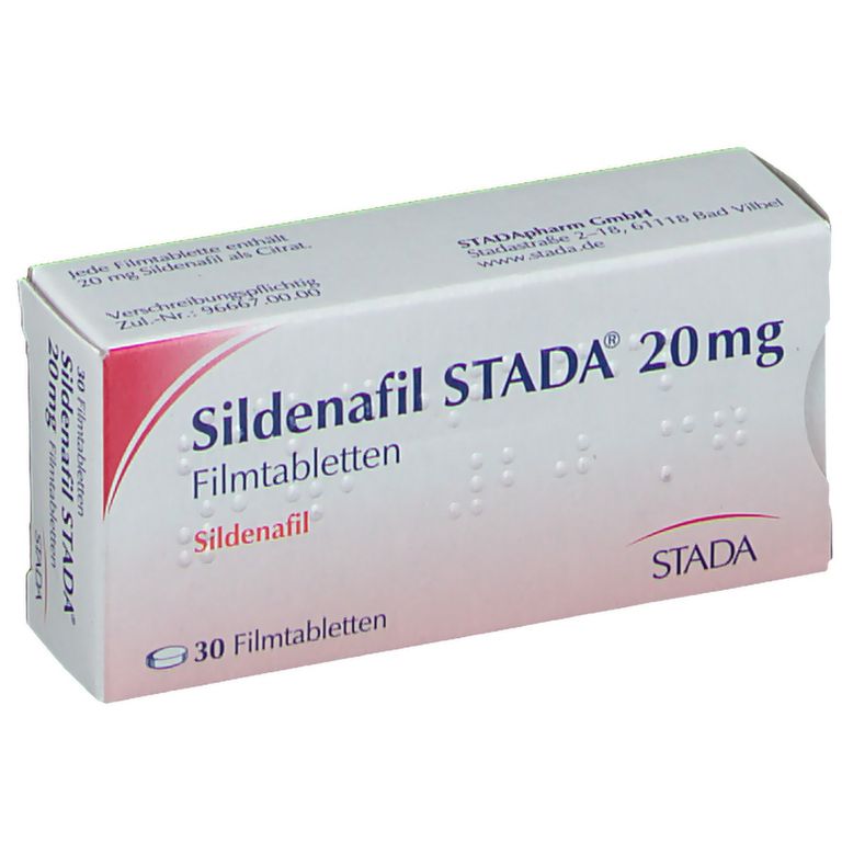 Sildenafil STADA® 20 mg 30 St mit dem E-Rezept kaufen - Shop Apotheke