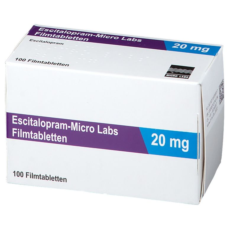 EscitalopramMicro Labs 20 mg 100 St mit dem ERezept kaufen Shop Apotheke