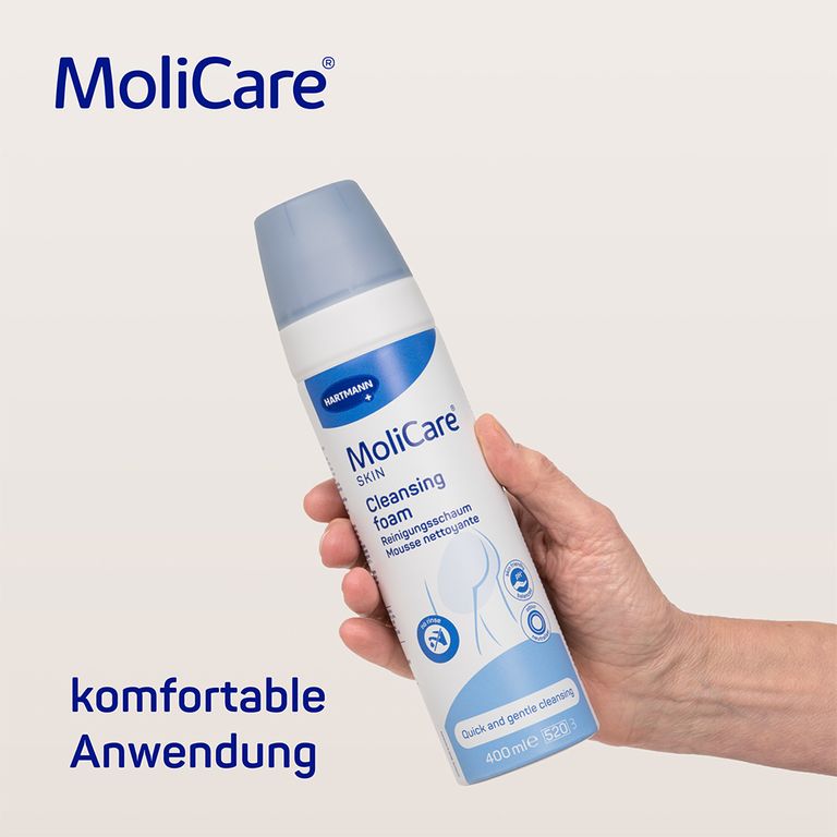Molicare Skin Reinigungsschaum – 400 Ml, Für Die Sanfte Hautreinigung