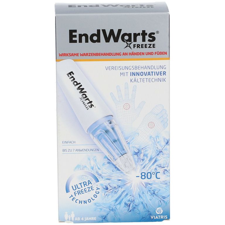 EndWarts FREEZE: Vereisungsmittel zur Entfernung von Warzen an Händen, Armen & Füßen 7,5 g ...