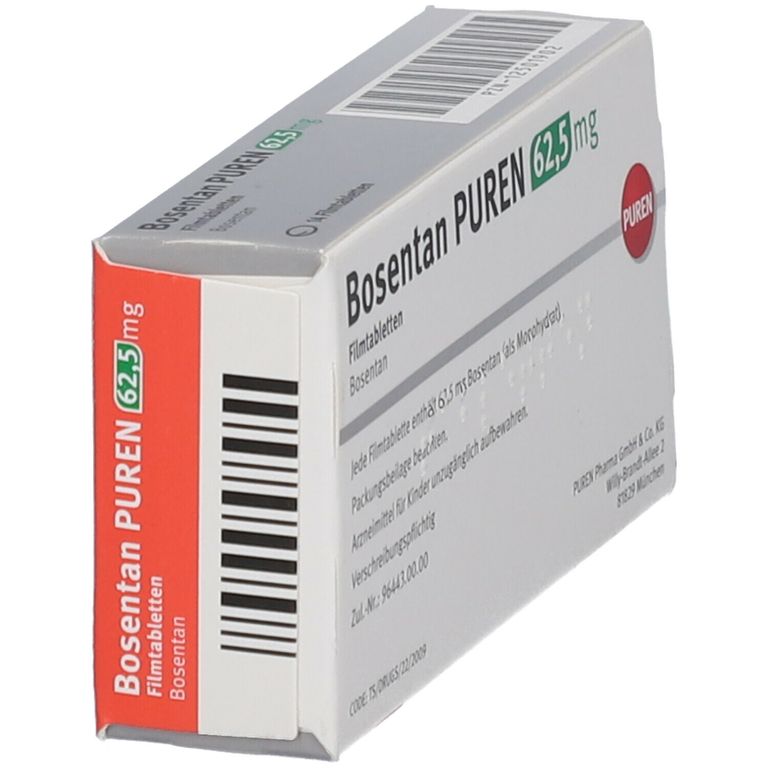 Bosentan PUREN 62,5 mg 14 St mit dem E-Rezept kaufen - Shop Apotheke