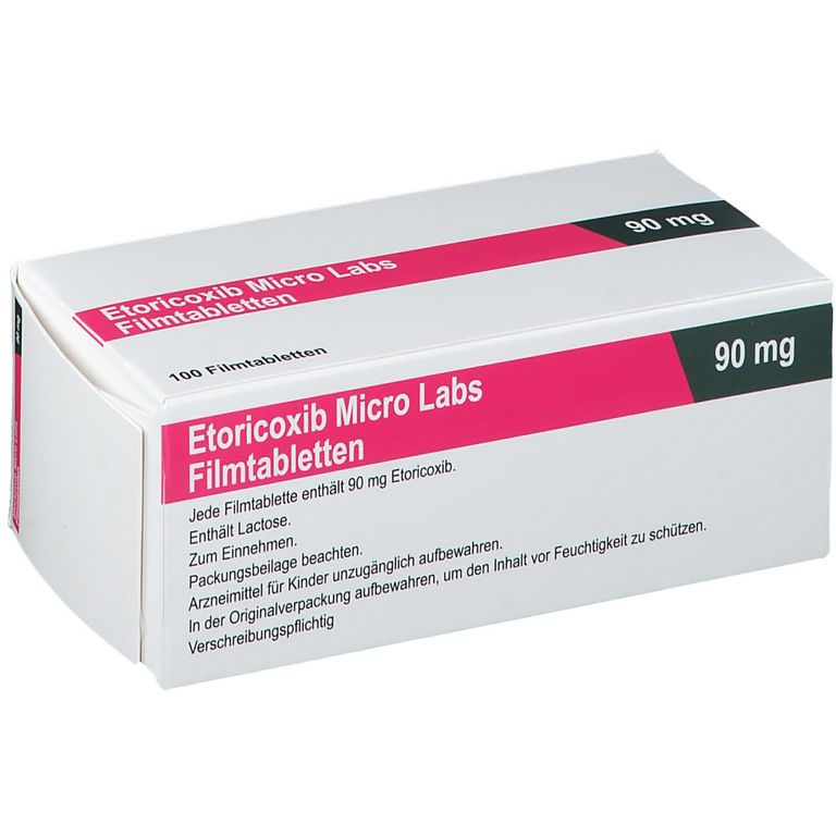 Etoricoxib Micro Labs 90 mg 100 St mit dem ERezept kaufen SHOP APOTHEKE Etoricoxib Micro Labs 90 mg 100 St mit dem ERezept kaufen SHOP APOTHEKE