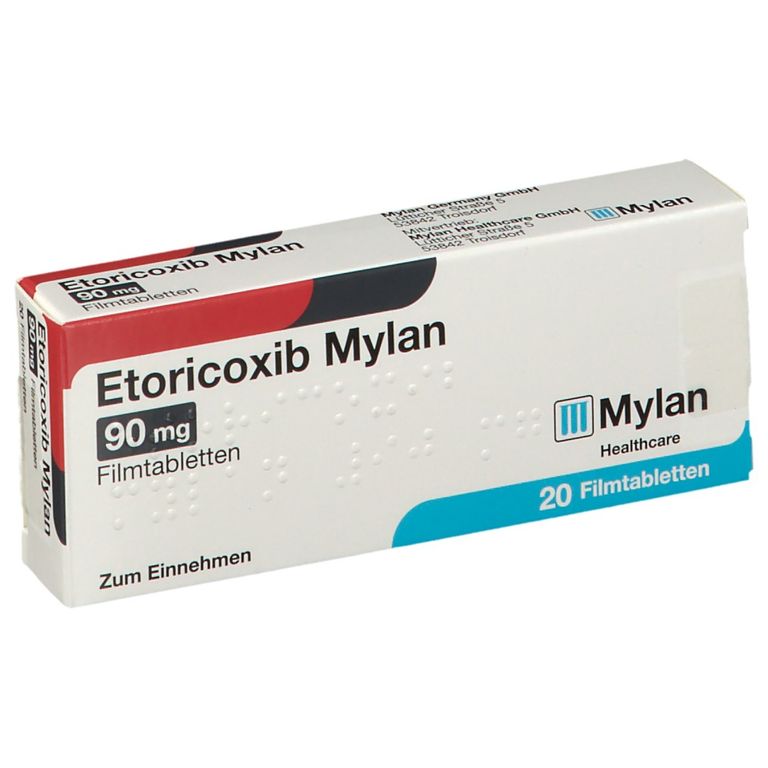 Etoricoxib Mylan 90 mg 20 St Etoricoxib Mylan 90 mg 20 St