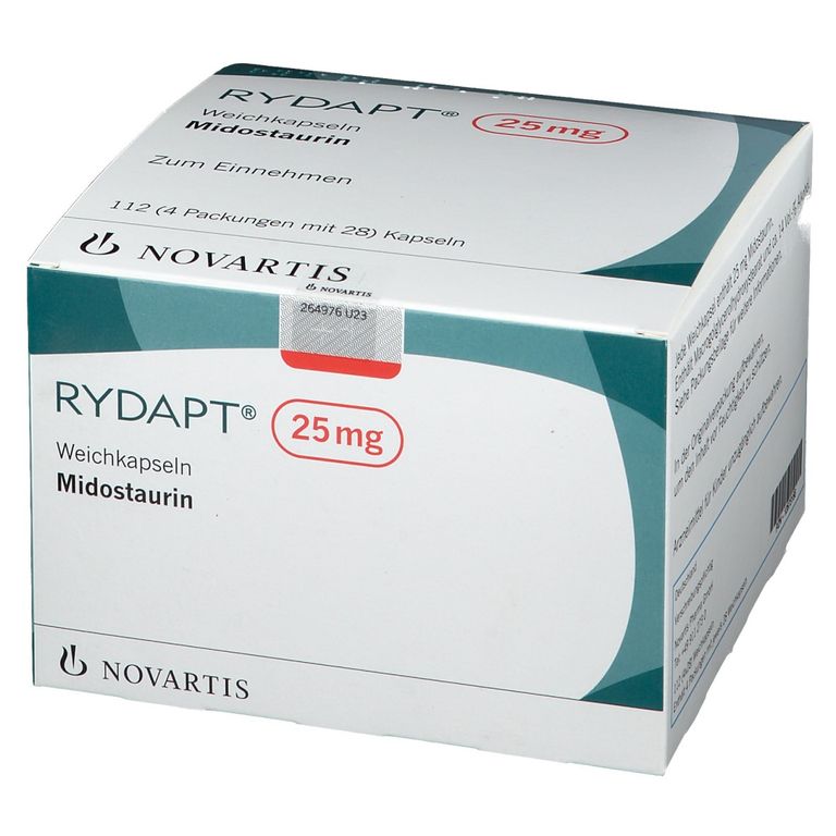 Material Promocional Rydapt Rydapt® 25 mg 4x28 St mit dem E-Rezept kaufen – Shop Apotheke