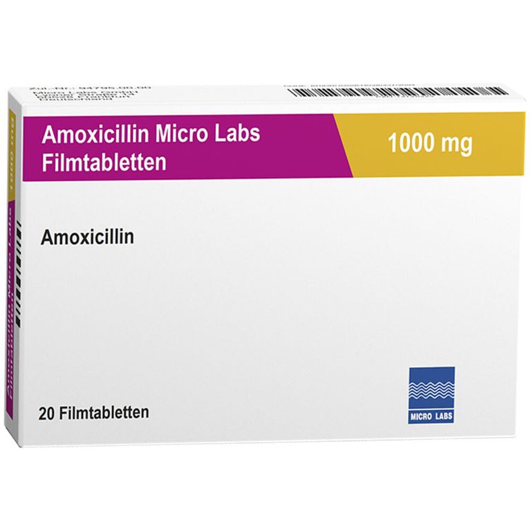 Amoxicillin Micro Labs 1000 mg 20 St mit dem ERezept kaufen Shop Apotheke