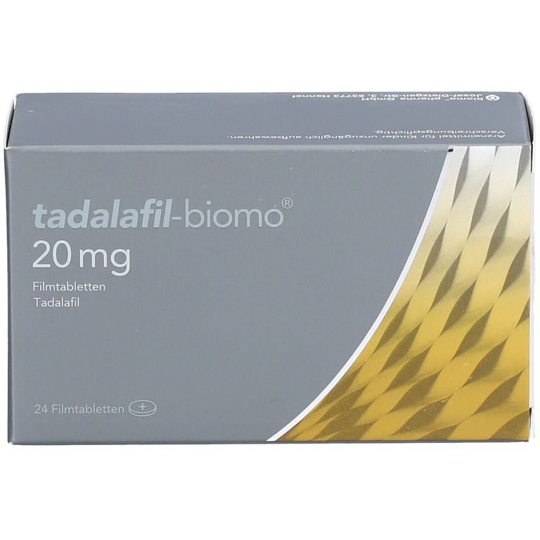 tadalafilbiomo® 20 mg 24 St mit