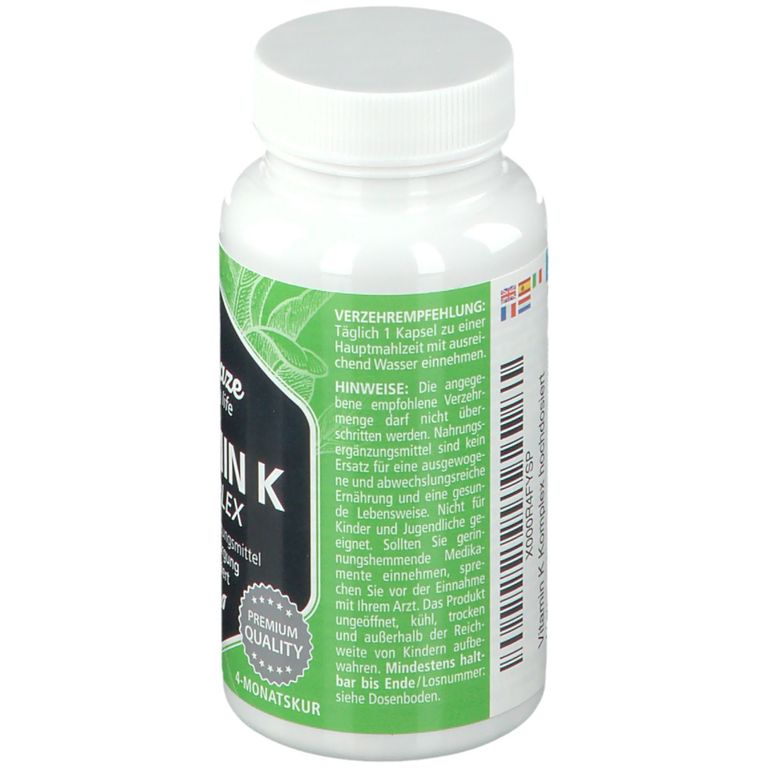 VITAMIN K1 + K2 Komplex hochdosiert vegan 120 St Shop Apotheke