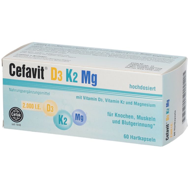 Cefavit® D3 K2 Mg 60 St Shop Apotheke