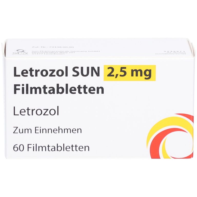 Letrozol SUN 2,5 mg 60 St mit dem E-Rezept kaufen - Shop Apotheke