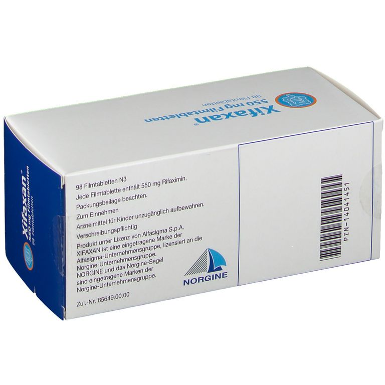 Xifaxan® 550 mg 98 St mit dem ERezept kaufen Shop Apotheke