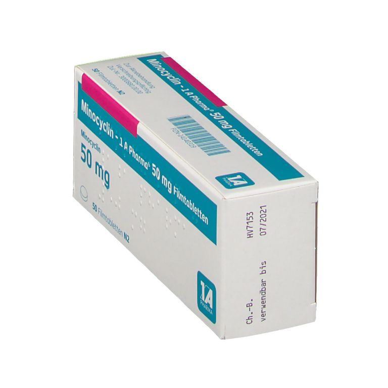 Minocyclin 1 A Pharma® 50 mg 50 St mit dem ERezept kaufen Shop Apotheke