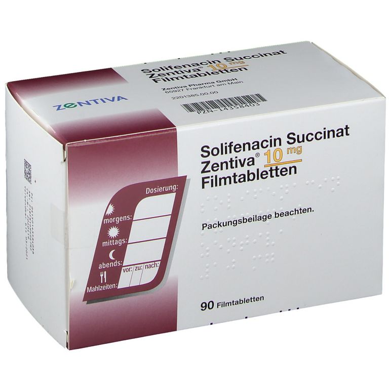 Solifenacin Succinat Zentiva® 10 mg 90 St mit dem ERezept kaufen