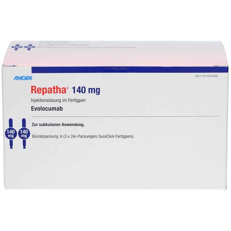 Repatha Injection Version REPATHA 140 mg Injektionslösung i.e.Fertigpen 6 St mit dem E-Rezept ...