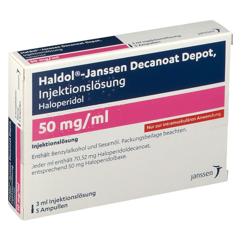 HALDOL®Janssen Decanoat Depot 50 mg/ml 5x3 ml mit dem ERezept kaufen