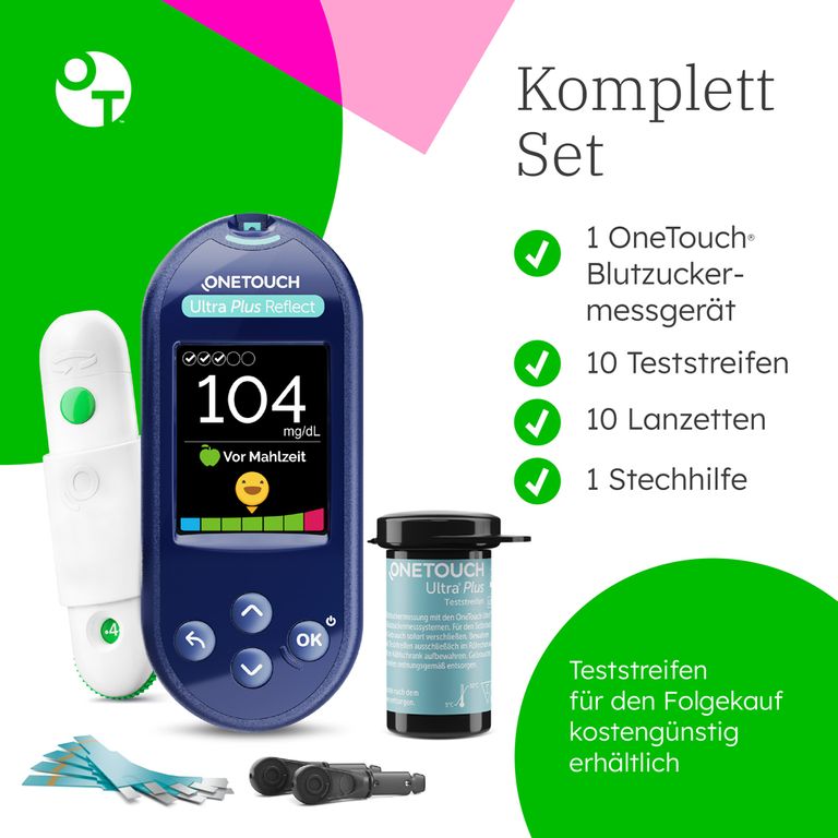 Onetouch Ultra Plus Reflect® Blutzucker Messgerät Mgdl 1 St Shop Apotheke 