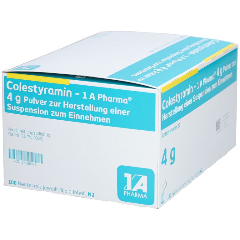 Colestyramin 1A Pharma® 4G 100 St mit dem ERezept kaufen Shop Apotheke